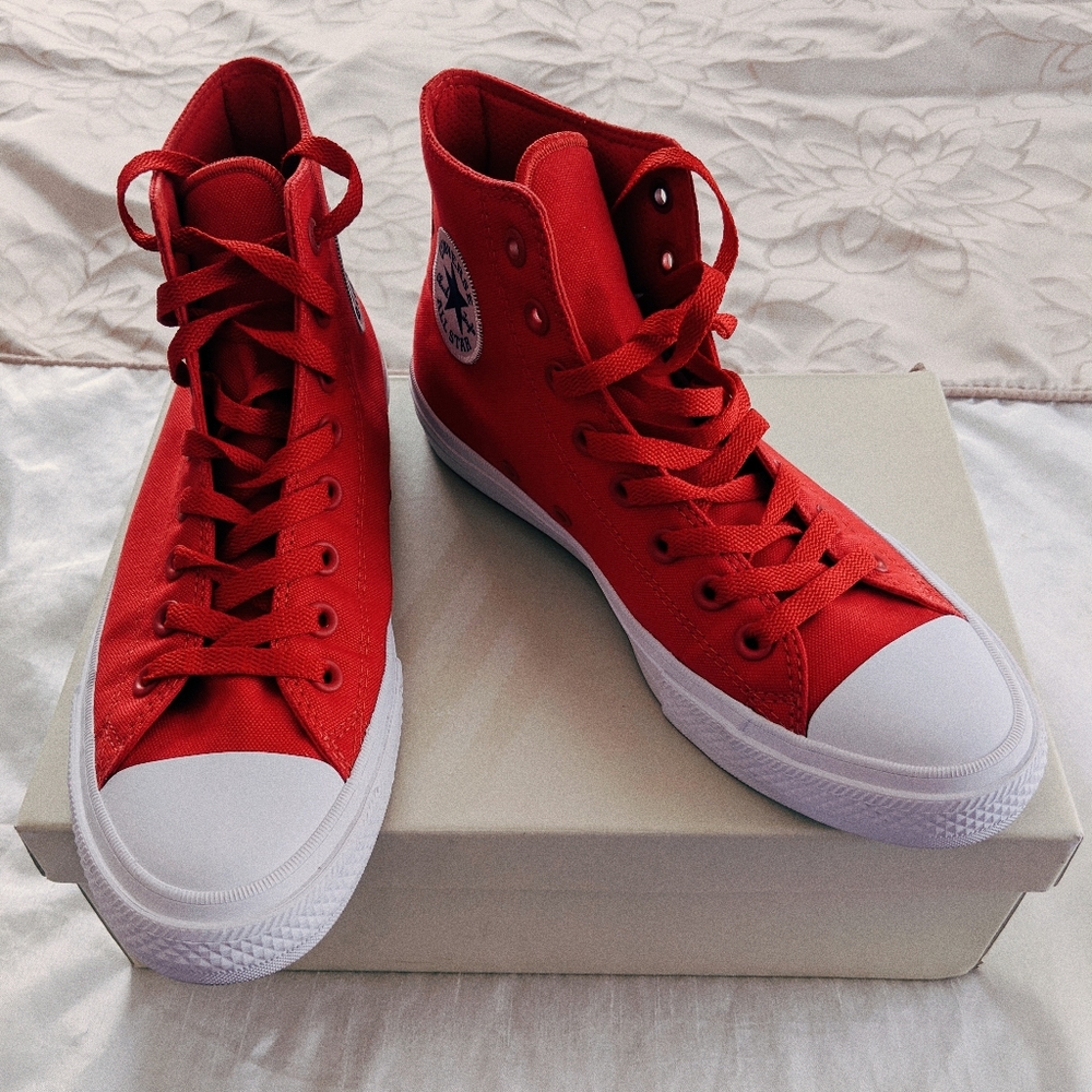 Red Chuck Taylors II